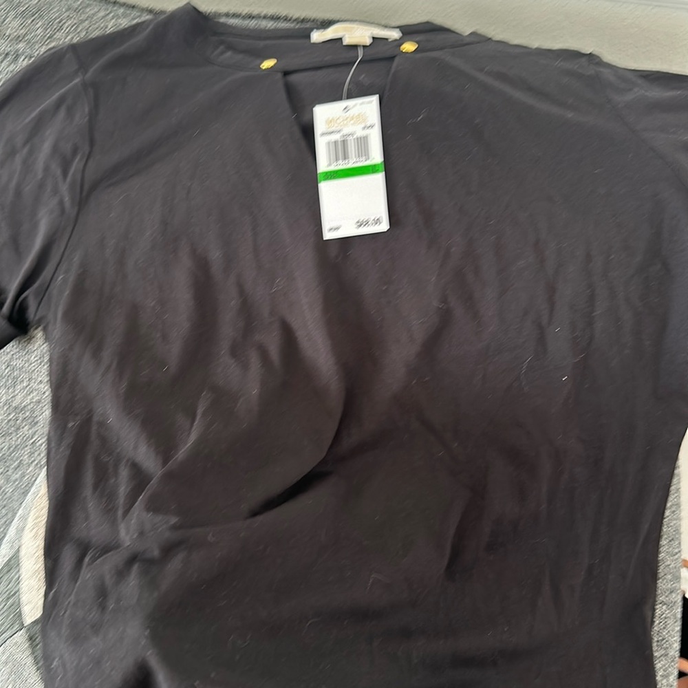 Ladies black short sleeve blouse. Never worn